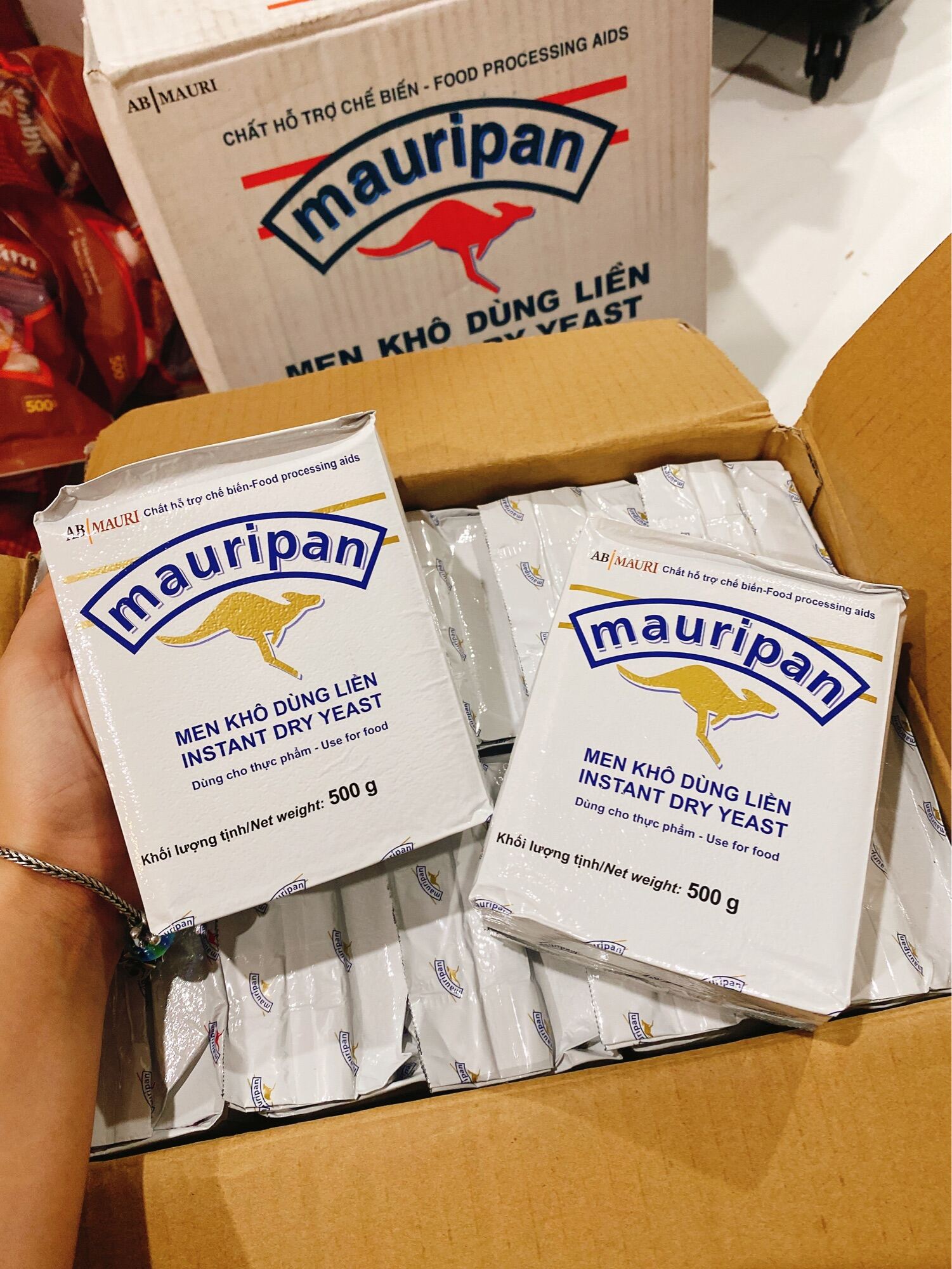 Men Vàng Khô Ngọt Mauripan 500g