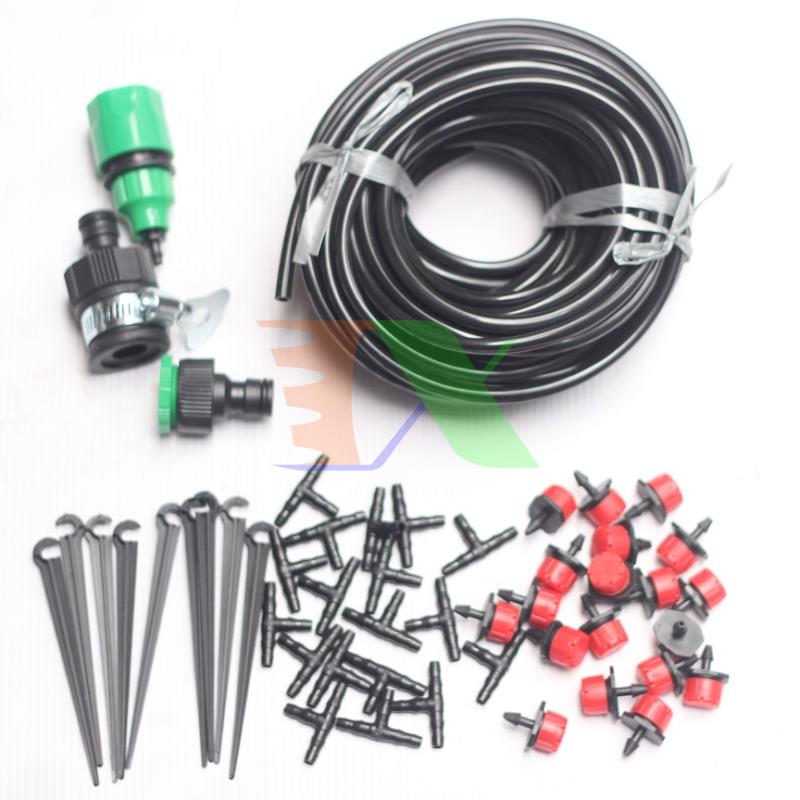 Set kit 16 head nozzles watering 8 beam full wire, accessories tx-diy-031, watering plants, vegetable, flower DIY self-installation, watering vegetables