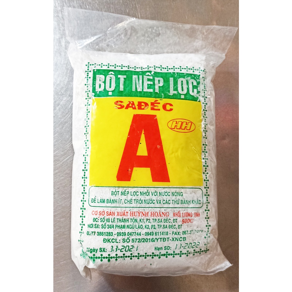 Bột Nếp Lọc Làm Bánh Sađéc 500Gr