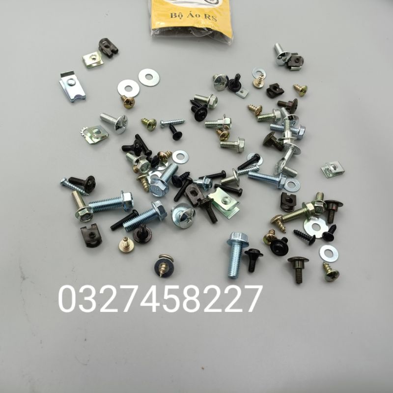 Bộ ốc vít bắt nhựa dàn áo xe Wave Rs