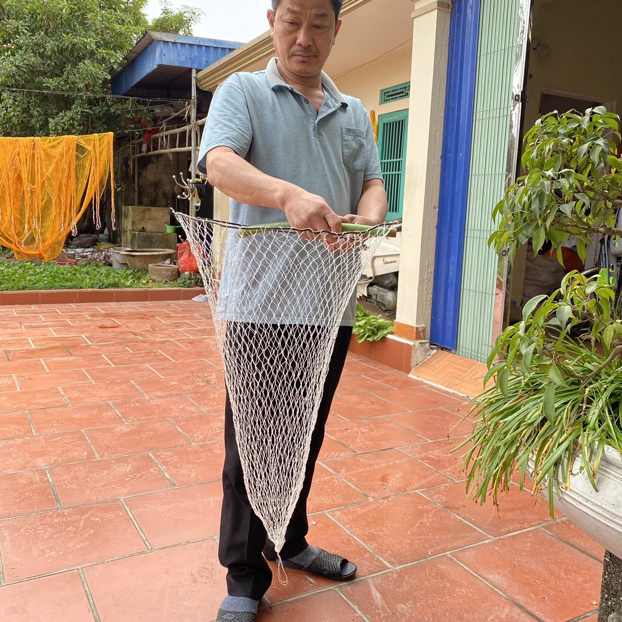 Vợt đánh bắt cá vợt bắt cá vợt đan thủ công (không khung)