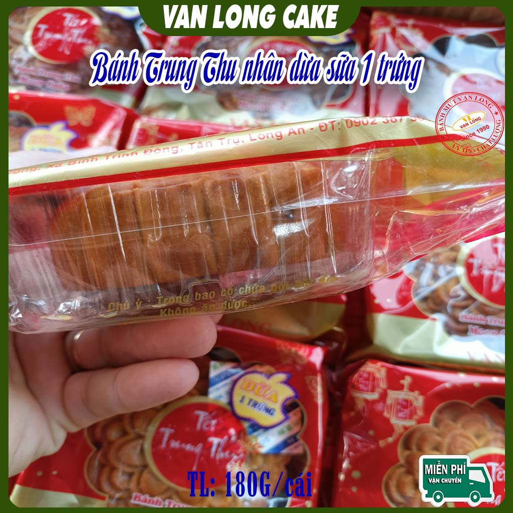 Bánh trung thu Vạn Long dừa sữa 1 trứng 180g