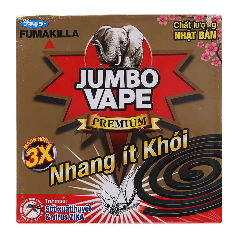 Combo 5 hộp Nhang muỗi Jumbo S2 Premium ít khói 10 khoanh