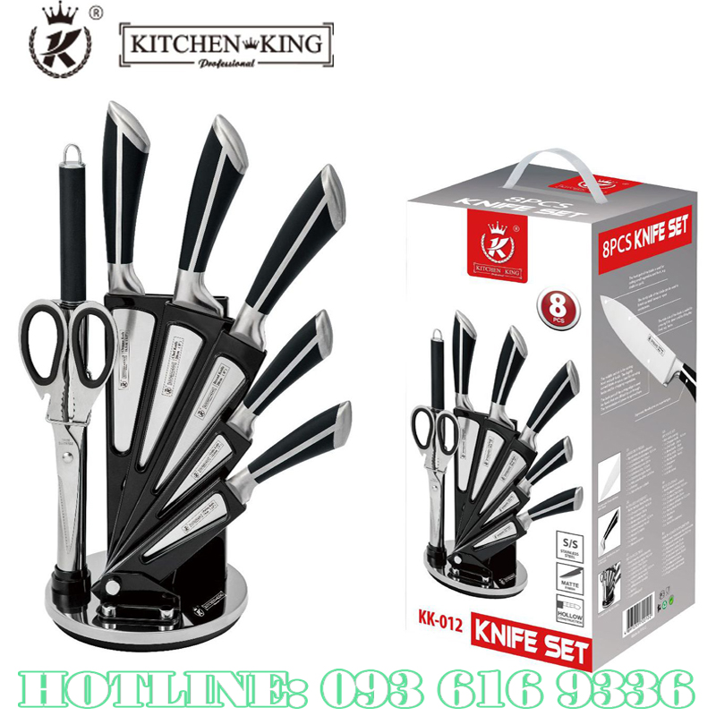 Bộ Dao , Bộ Dao Kéo Nhà Bếp Đa Năng Thép Kháng Khuẩn Cao Cấp Kitchen King
