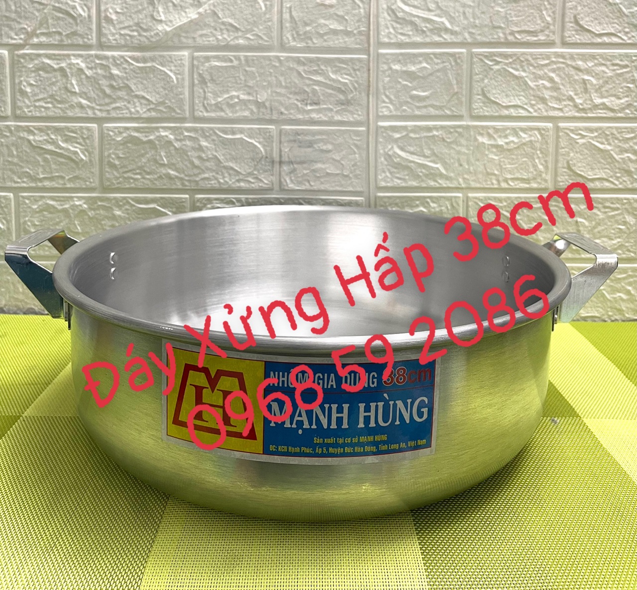 Xửng Nhôm Hấp Mạnh Hùng [ Kích Thước: 38cm ] [ HÀNG VIỆT NAM ]