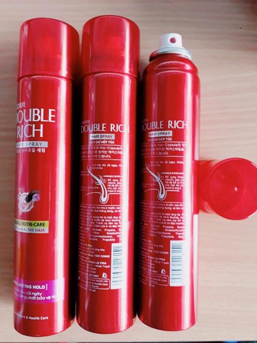 Gôm Giữ Và Tạo Nếp Tóc  Hair Spray Double Rich (170ml)