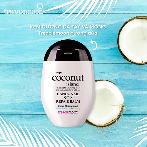 Kem dưỡng da tay và móng Treaclemoon hương dừa 75ML