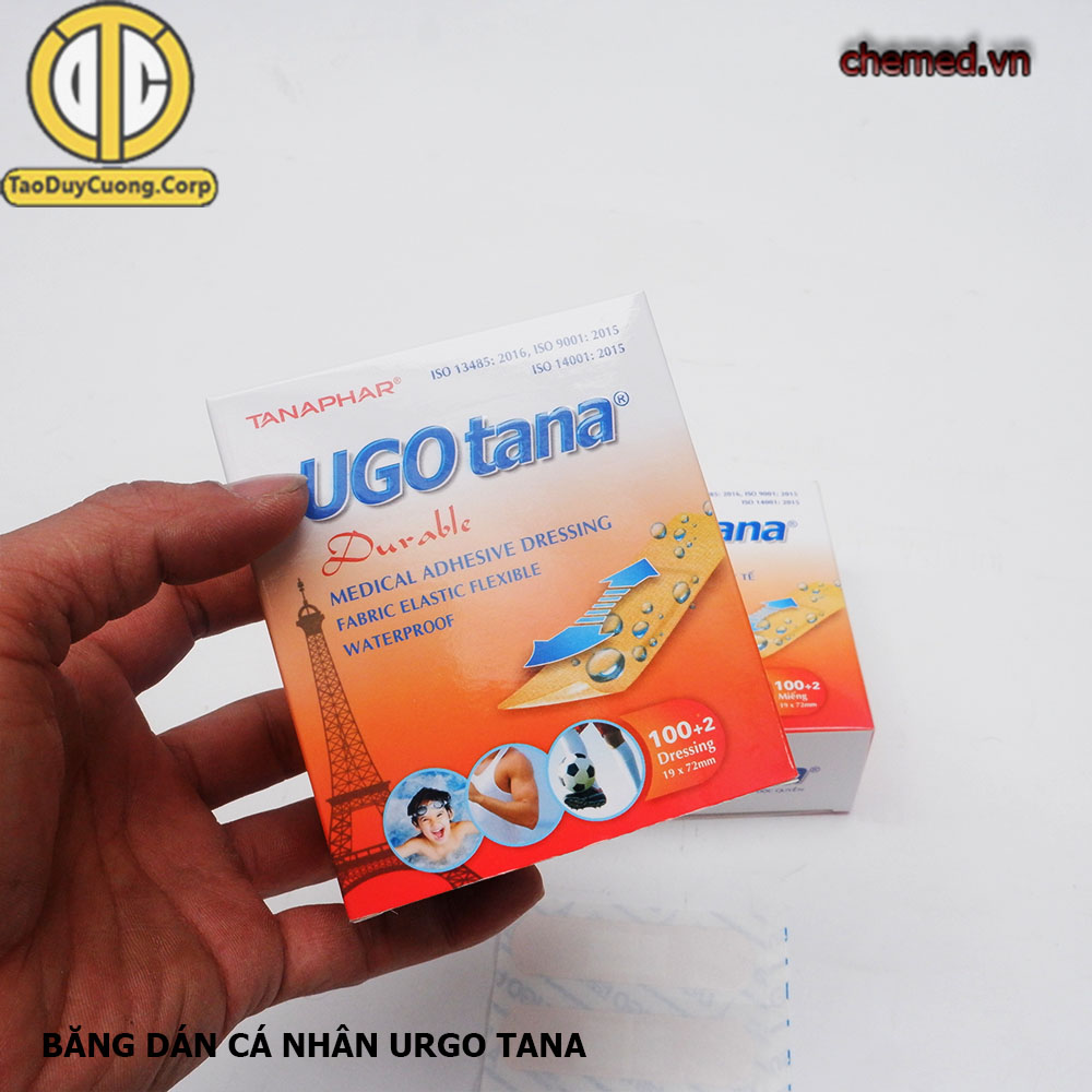 Băng dán cá nhan Urgo Tana {hộp 100 miếng + 2 }