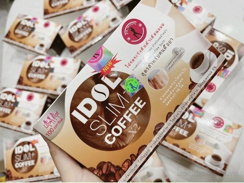 1 hộp cafe IDOL SLIM+ Coffee Giảm cân ( Hộp 10 gói)