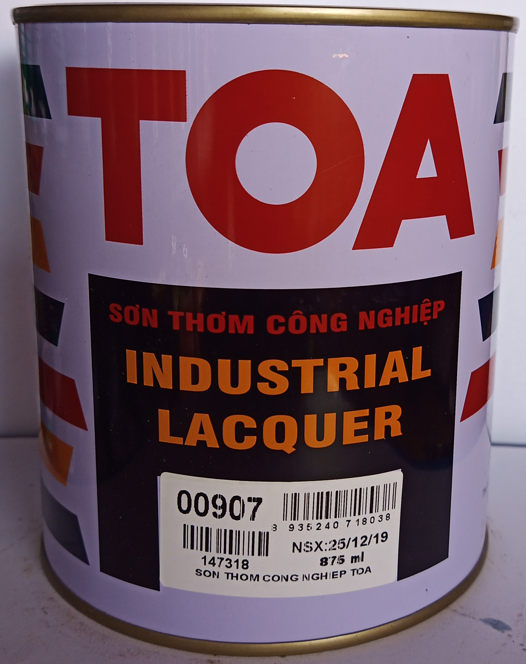 SƠN THƠM CÔNG NGHIỆP TOA 875ML BẠC (907)