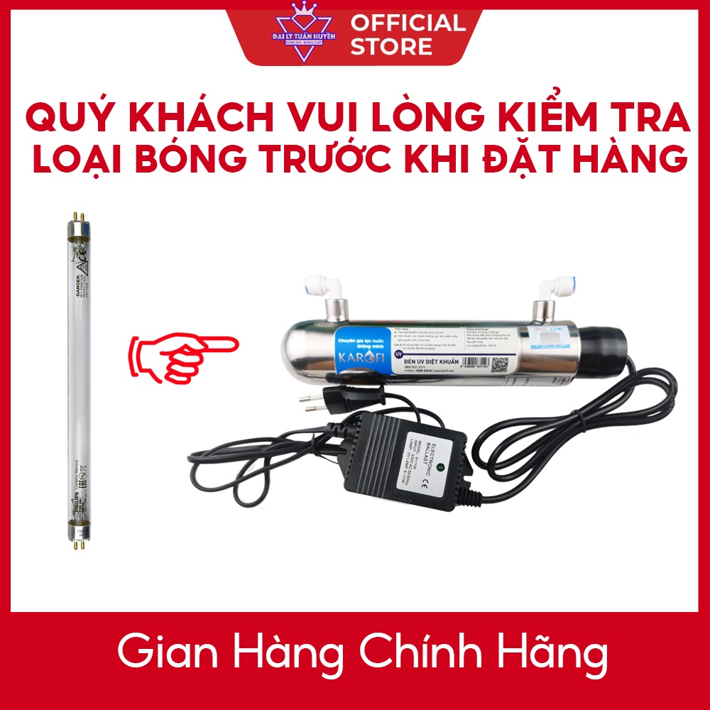 Bóng đèn UV 6W Philips Karofi dùng cho máy lọc nước RO (loại bóng 2 chân)