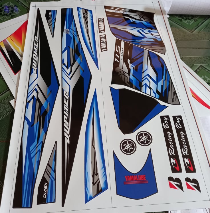 Tem rời jupiter mx xanh đen 3d