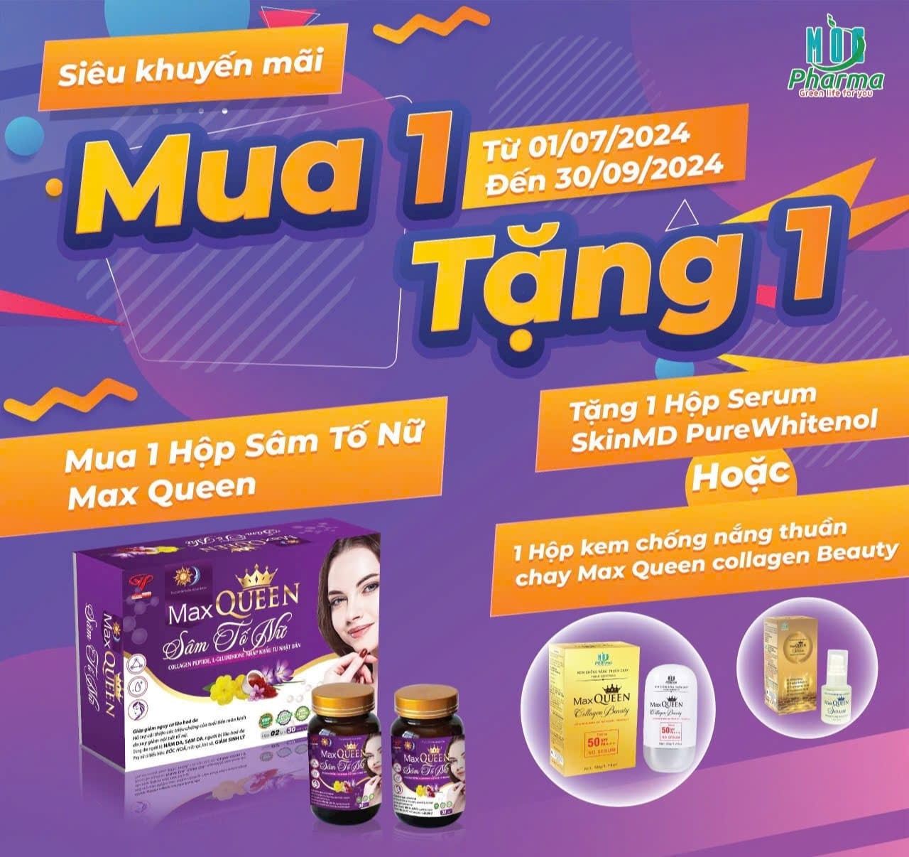 Max queen sâm tố nữ mua 1 tặng 1