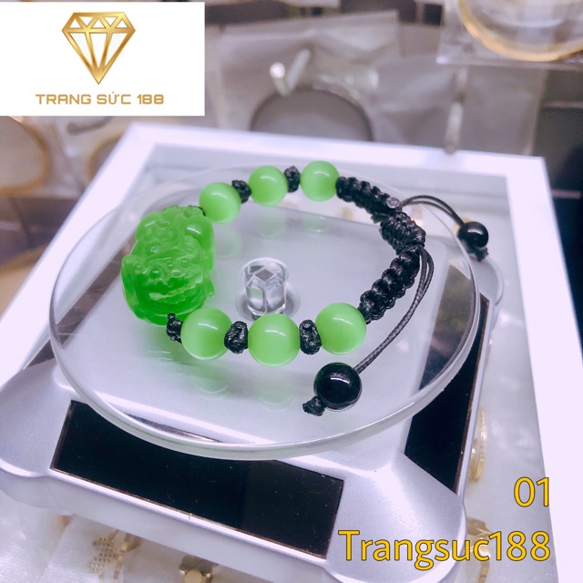 Vòng tay tỳ hưu dây rút nữ