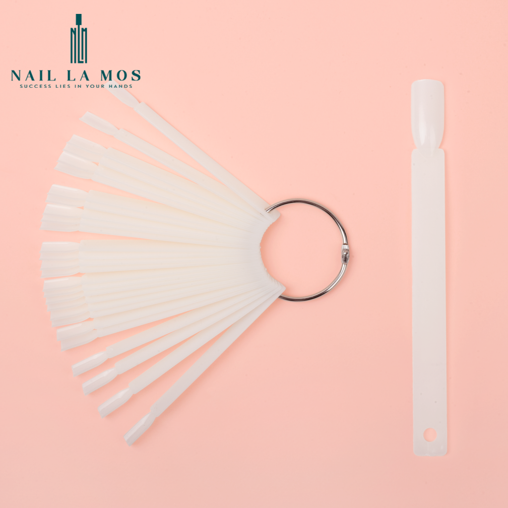 Móng que tập sơn form vuông 1 bịch 50 que - Móng mẫu nail swatch sơn, tập vẽ móng