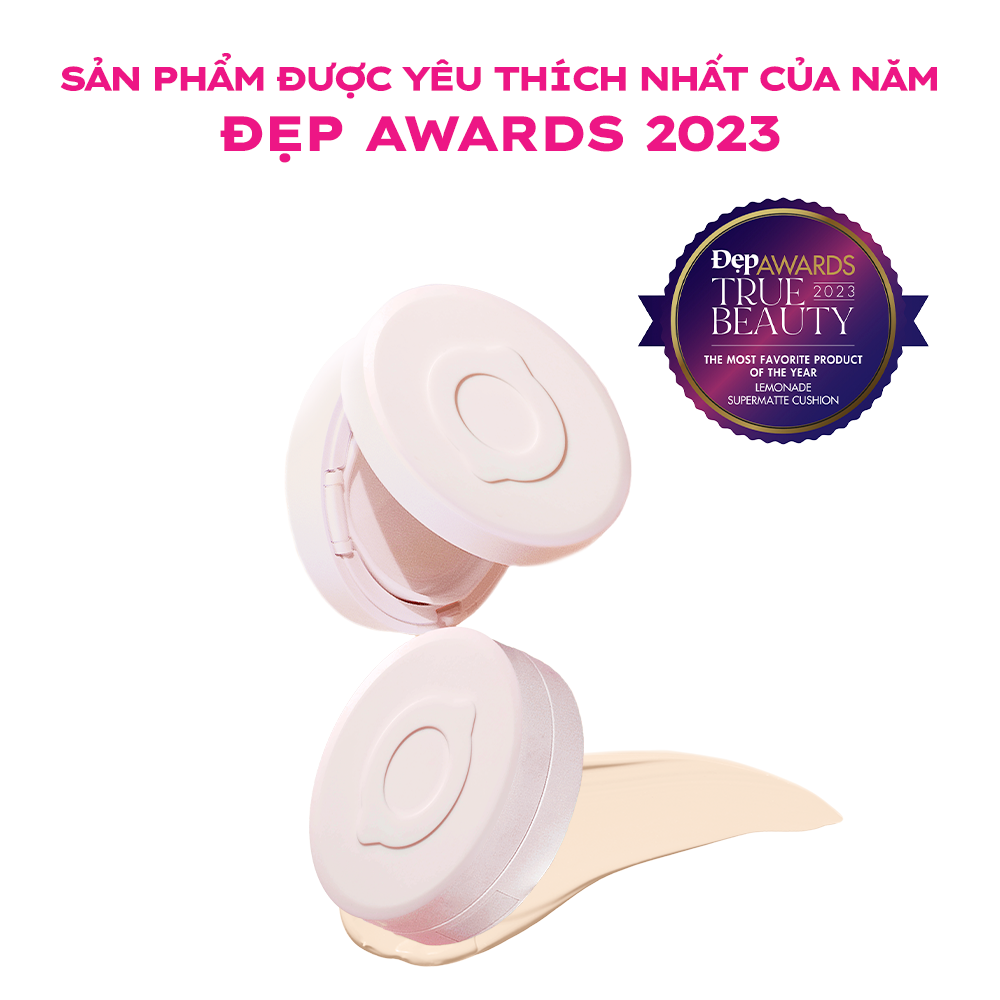 [Flashsale + Voucher] Phấn nước siêu kiềm dầu Lemonade Supermatte Cushion 15g