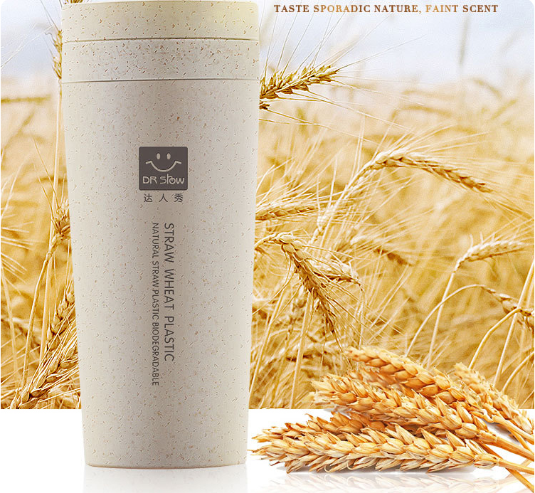 BÌNH NƯỚC LÚA MẠCH STRAW WHEAT (Dr srow) - 300ml [  Cốc nước #bình nước học sinh #bình nước Kute ]