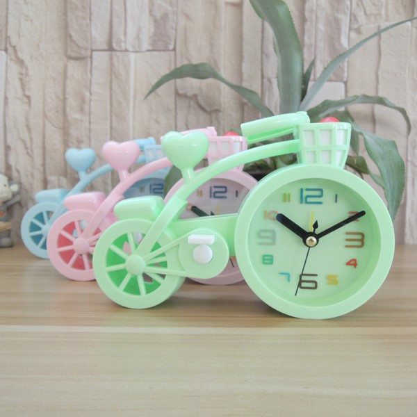 Đồng hồ báo thức để bàn xe đạp siêu kute Dma store