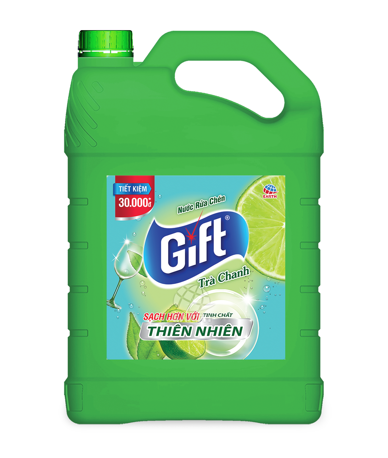 Nước rửa chén Gift (Chanh/ Trà Chanh) 800g, 1.5kg, 3.8kg