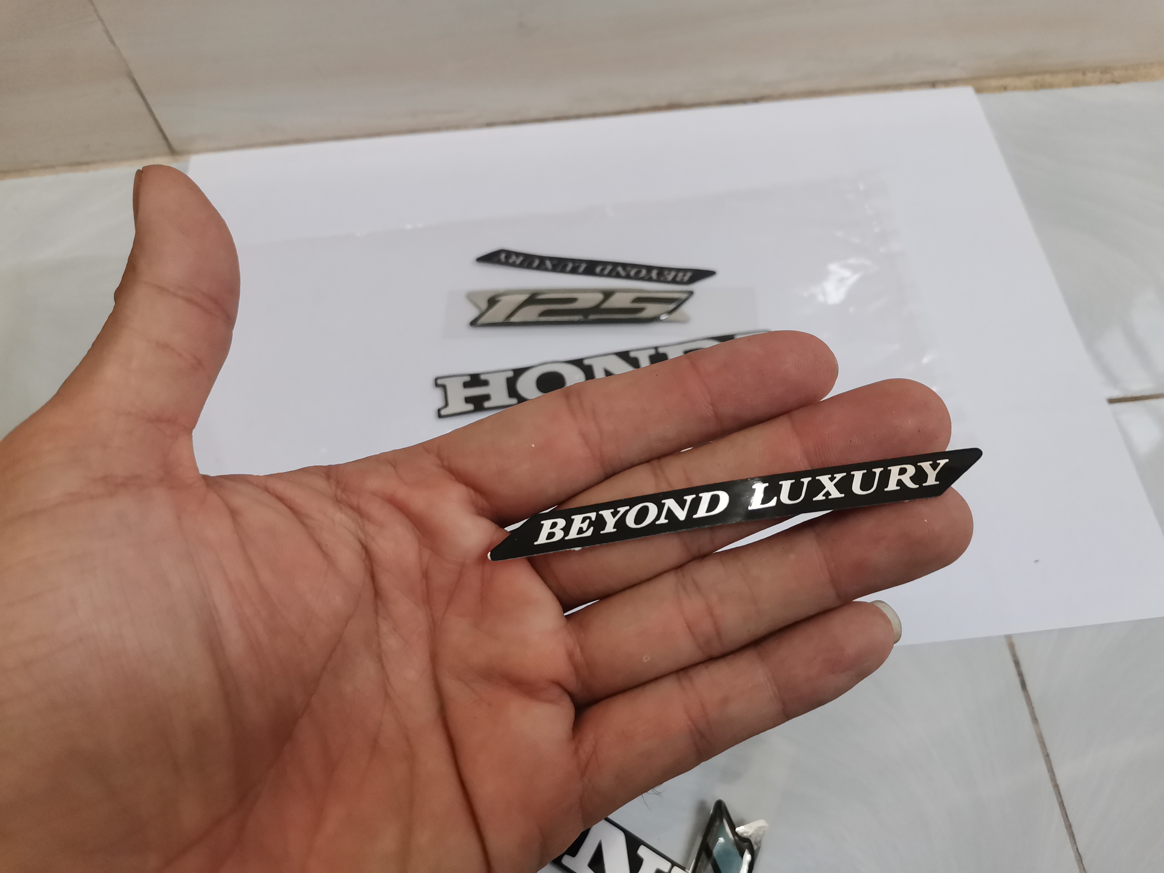 Bộ tem chữ HONDA 125 nổi