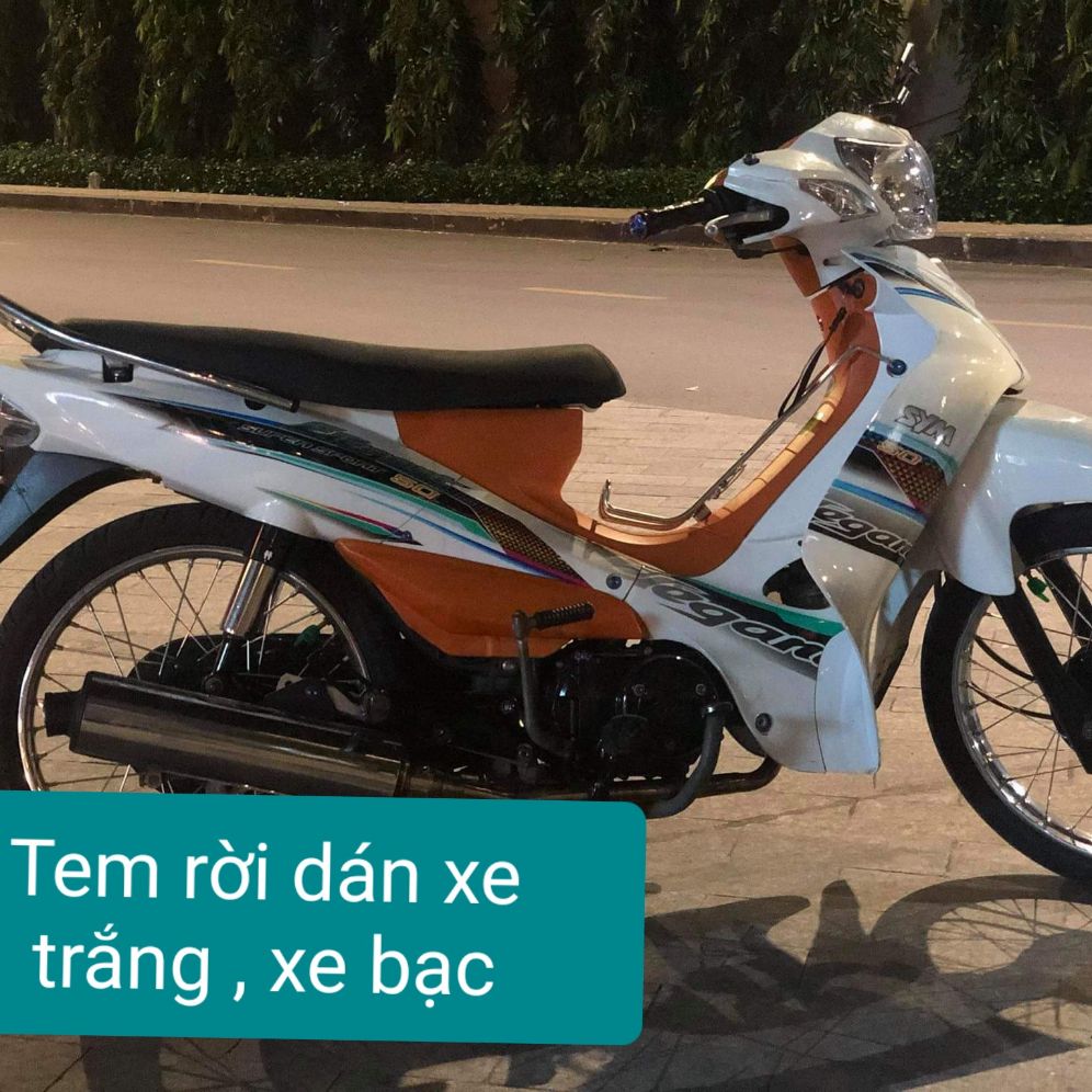 [HCM]Tem xe elegant  tem rời dán xe trắng  xe bạc cao cấp