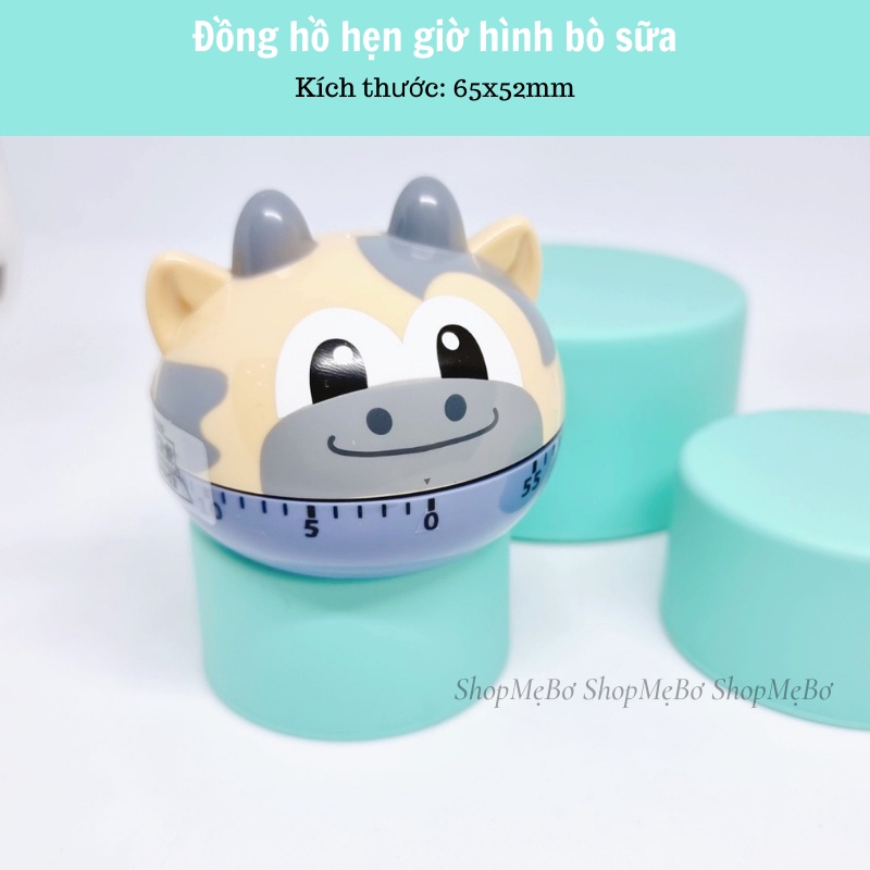 [Mẹ Bơ] Đồng hồ hẹn giờ nhà bếp xoay 360 độ 60 phút (nấu ăn, hẹn giờ hoạt động của con…)