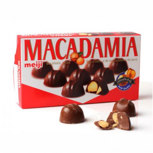 KẸO SOCOLA MEIJI MACADAMIA HẠNH NHÂN 64G HÀNG NHẬT