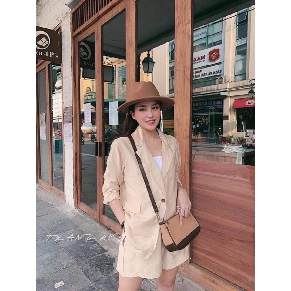Mũ phớt dạ panama phong cách vintage