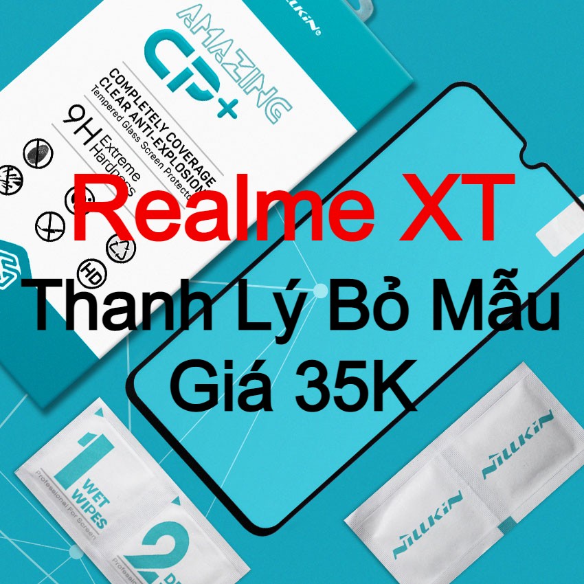 Miếng kính cường lực cho Realme XT Full màn hình hiệu Nillkin.tw