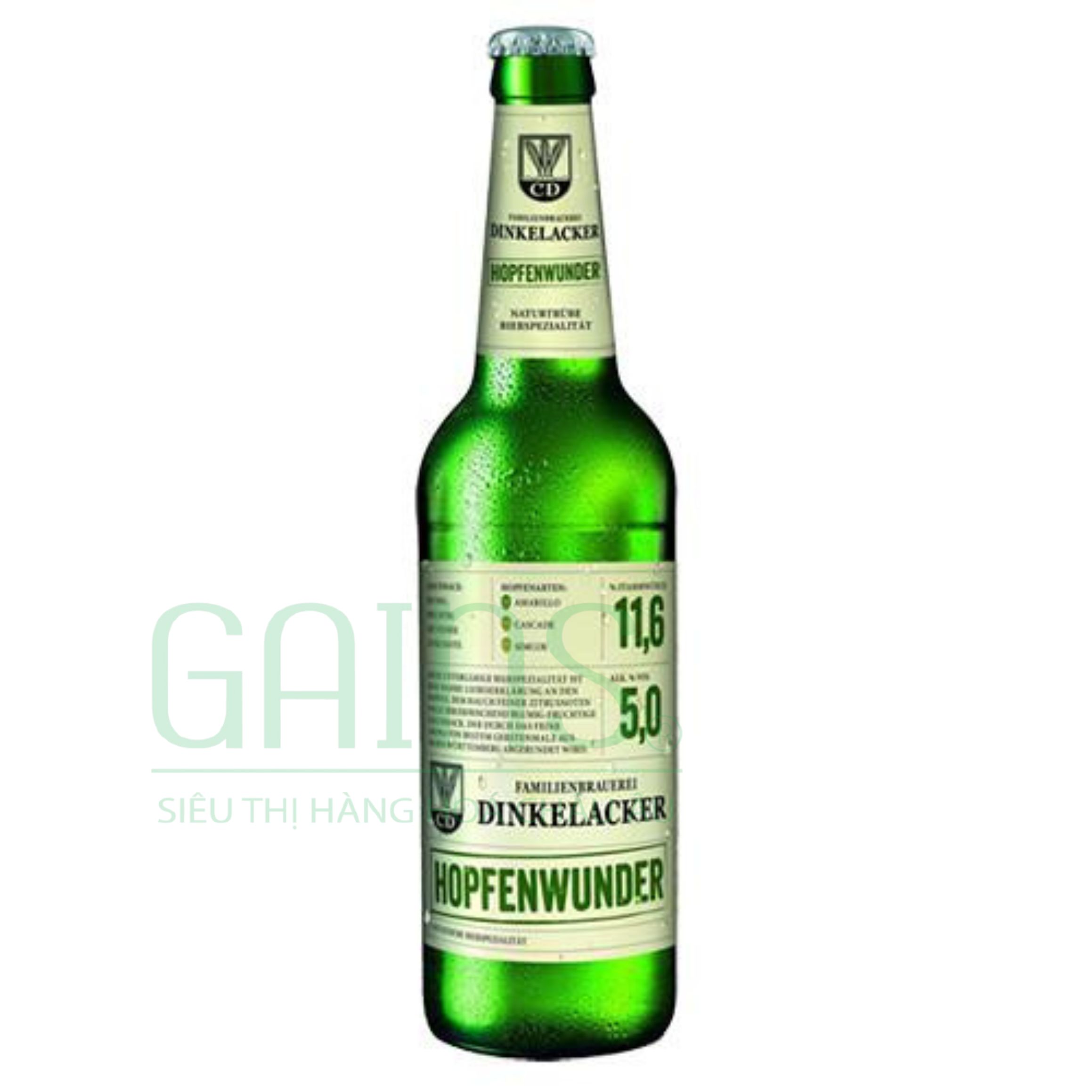 Bia Dinkelacker Hopfenwunder 5% – Chai 330ml