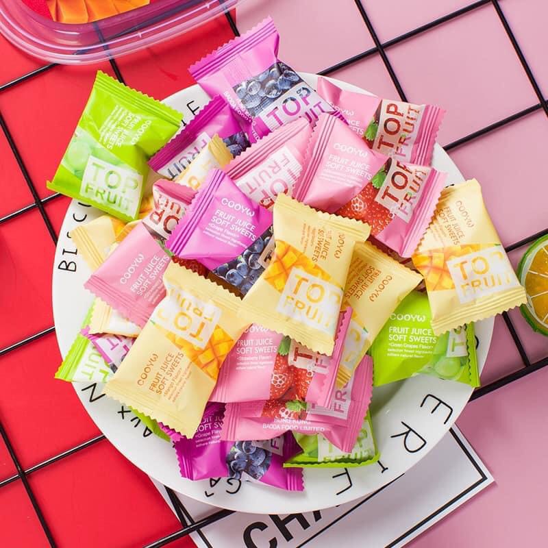 Kẹo Dẻo Trái Cây Top Fruit mix Vị (XOÀI - DÂU - VIỆT QUỐC - NHO)
