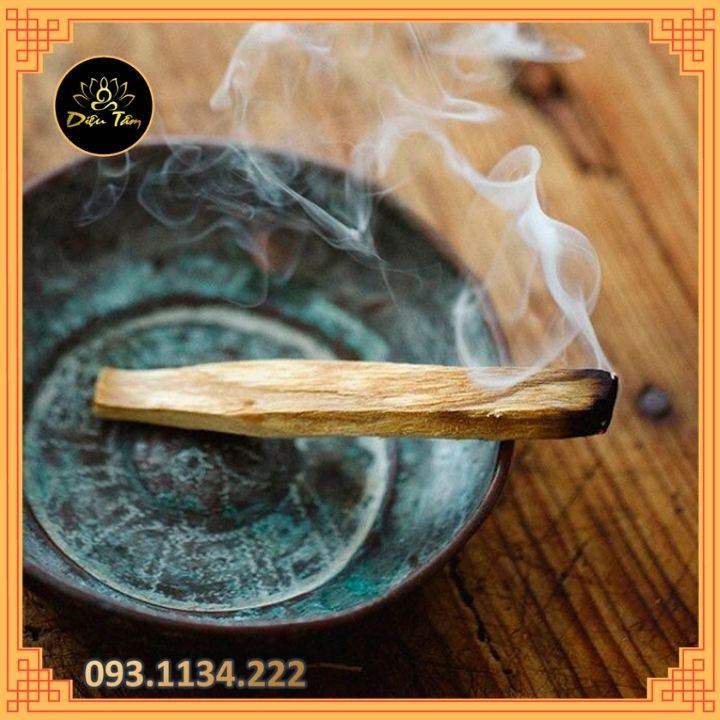 Gỗ Trắc Xanh Palo Santo đốt thơm nhà xô thơm thanh tẩy nhà cửa thảo mộc xông nhà thiền định, đem lại may mắn