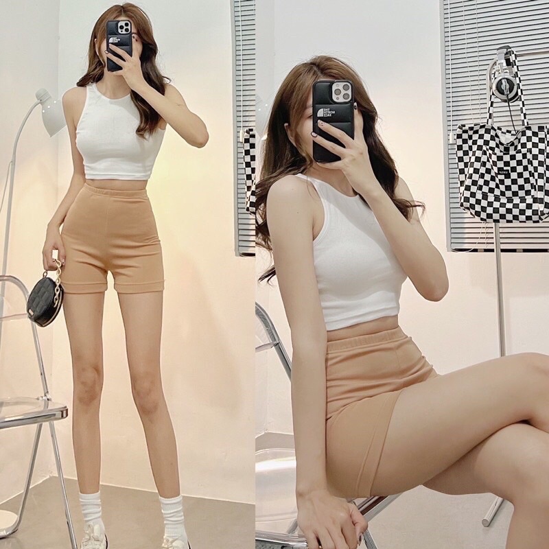 Áo kiểu thun croptop ba lỗ cho nữ cá tính