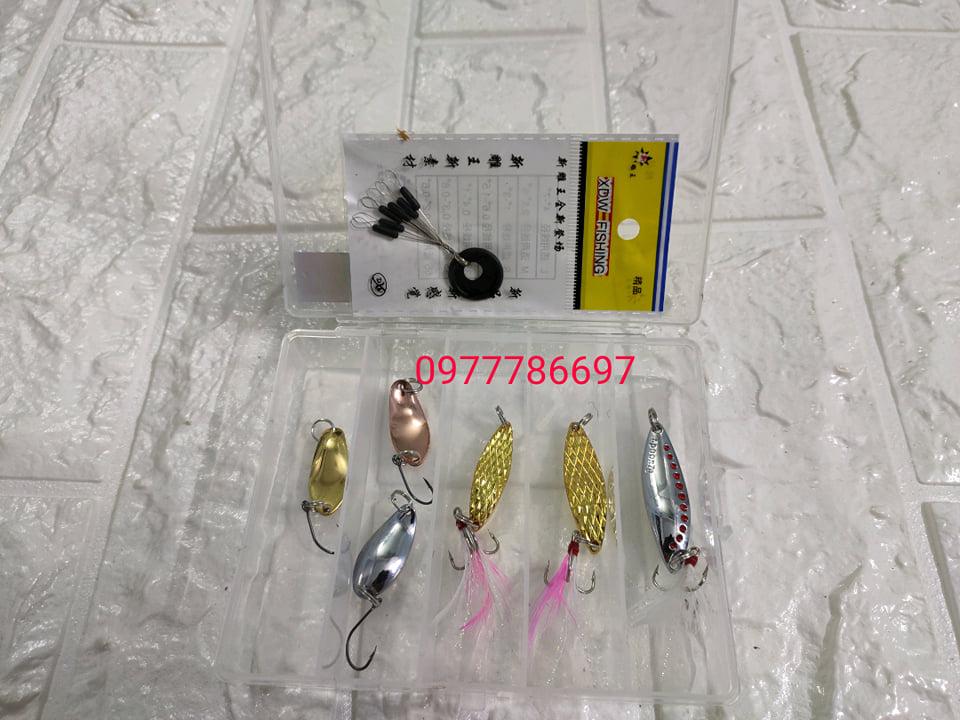 mồi thìa lure suối combo 6 con