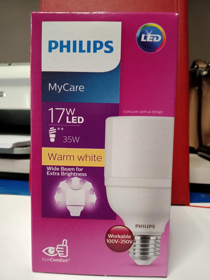 Bóng mycare Led right 17W philips trắng vàng