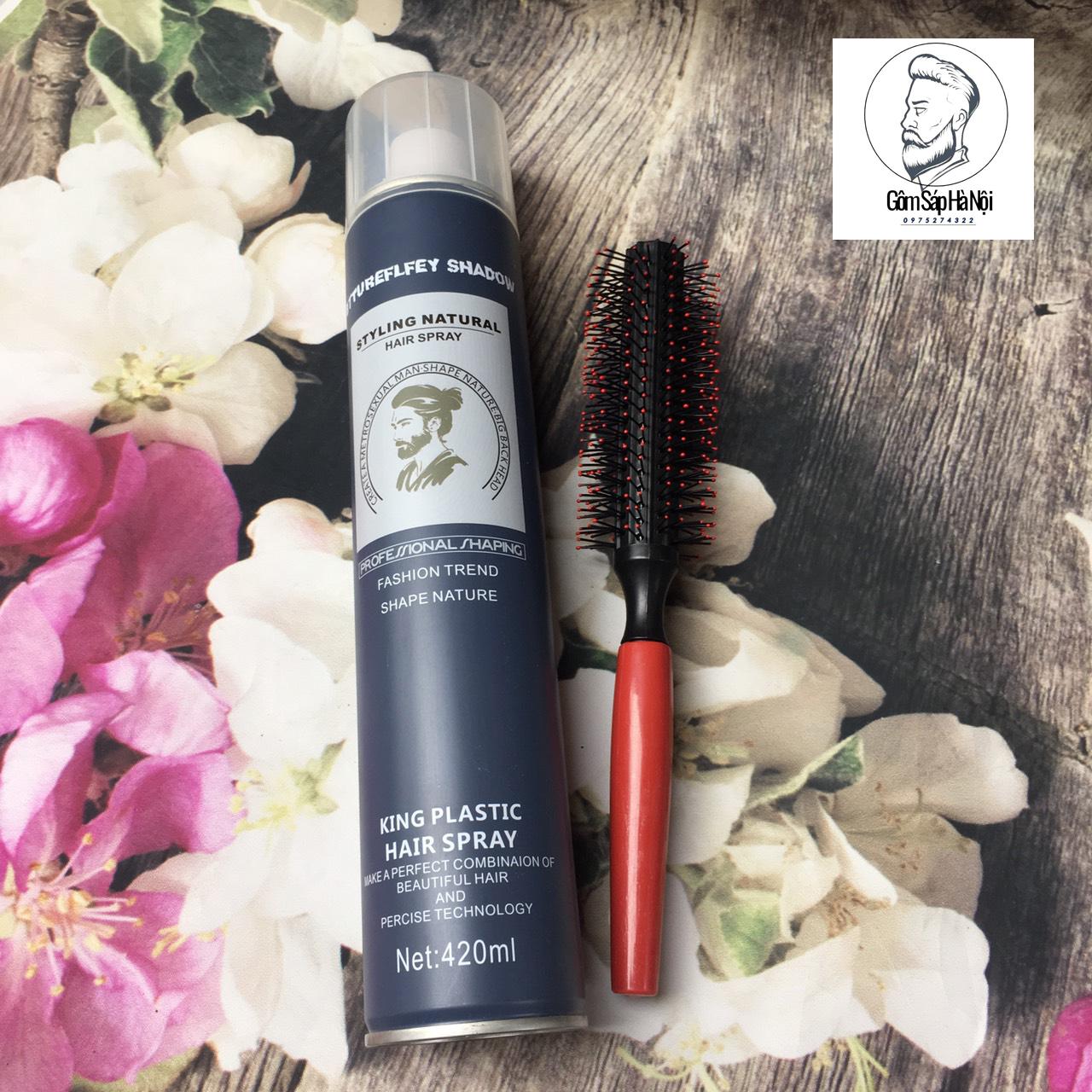 Gôm Xịt Tóc Butterfly Shadow  Xanh 420ml Giữ Nếp Tốt