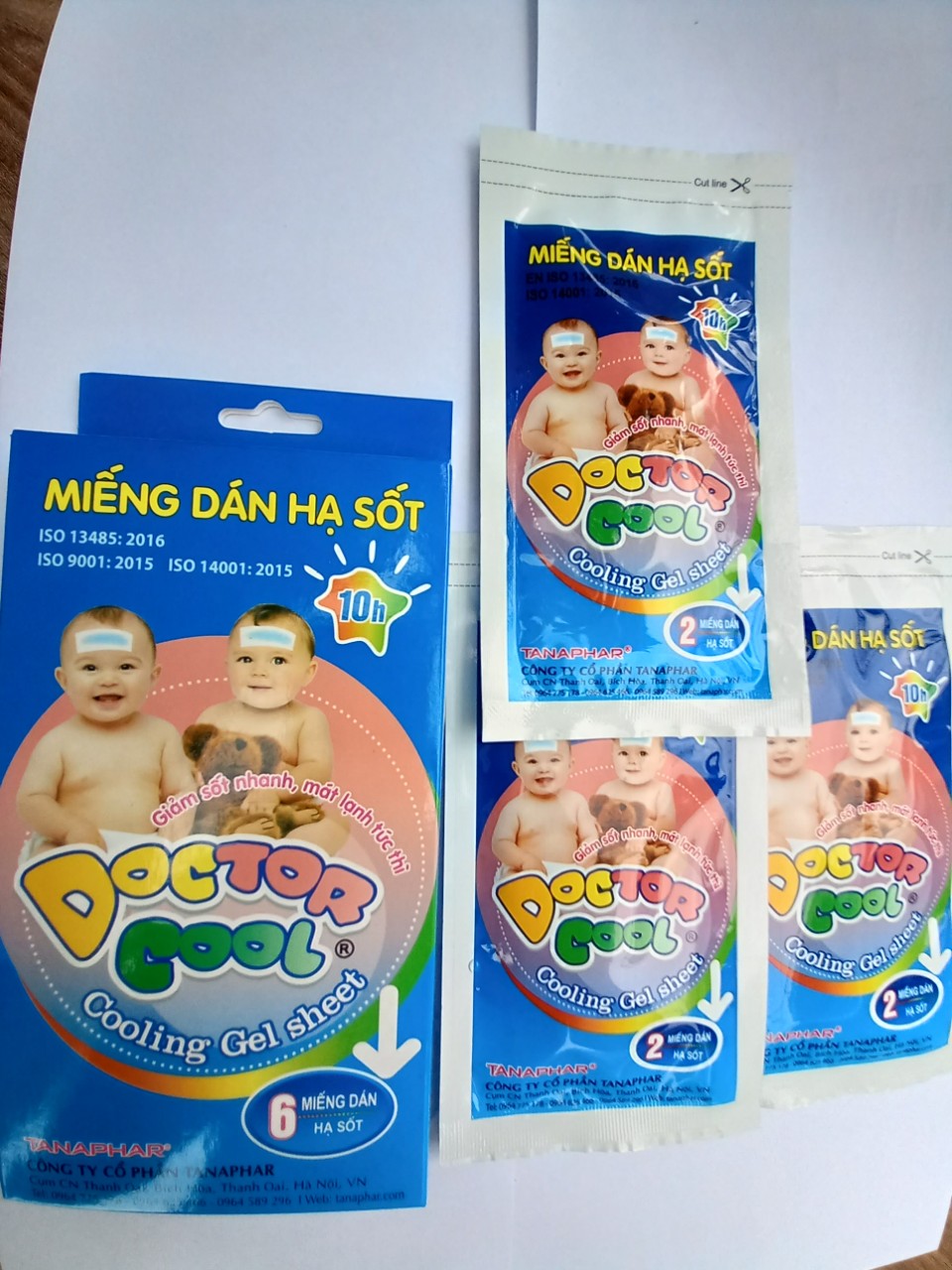 HỘP 6 Miếng dán hạ sốt DOCTOR COOL-Japan Technology