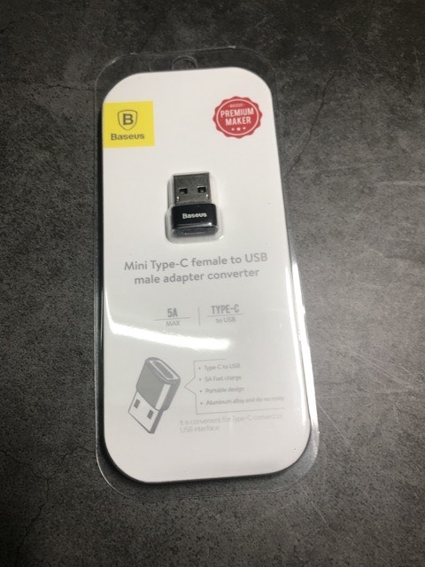 Đầu chuyển đổi Baseus OTG USB-A ra USB-C ( Adapter/Converter Usb A to Usb Type C)