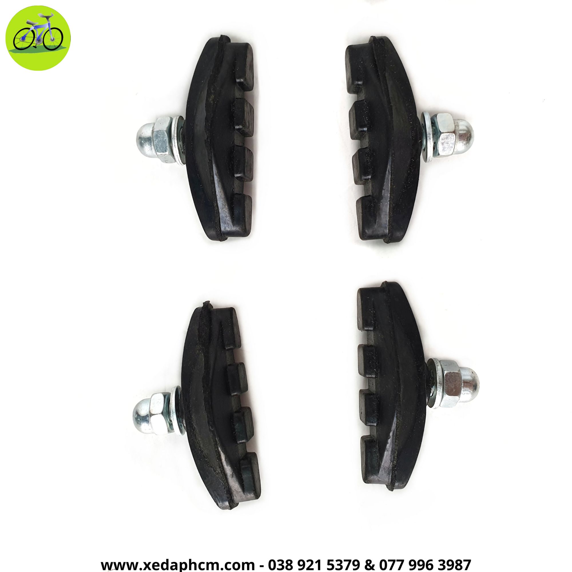 [HCM]Combo 2 cặp gôm bố thắng xe đạp má phanh 4 cục