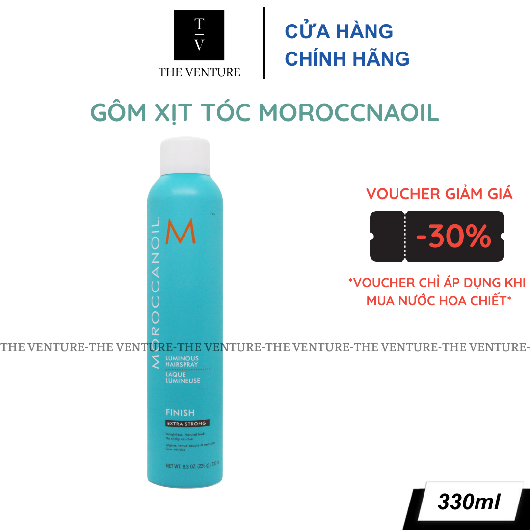 Gôm Xịt Giữ Nếp Tóc Moroccanoil Finish Extra Strong Luminous Chính Hãng - 330ml