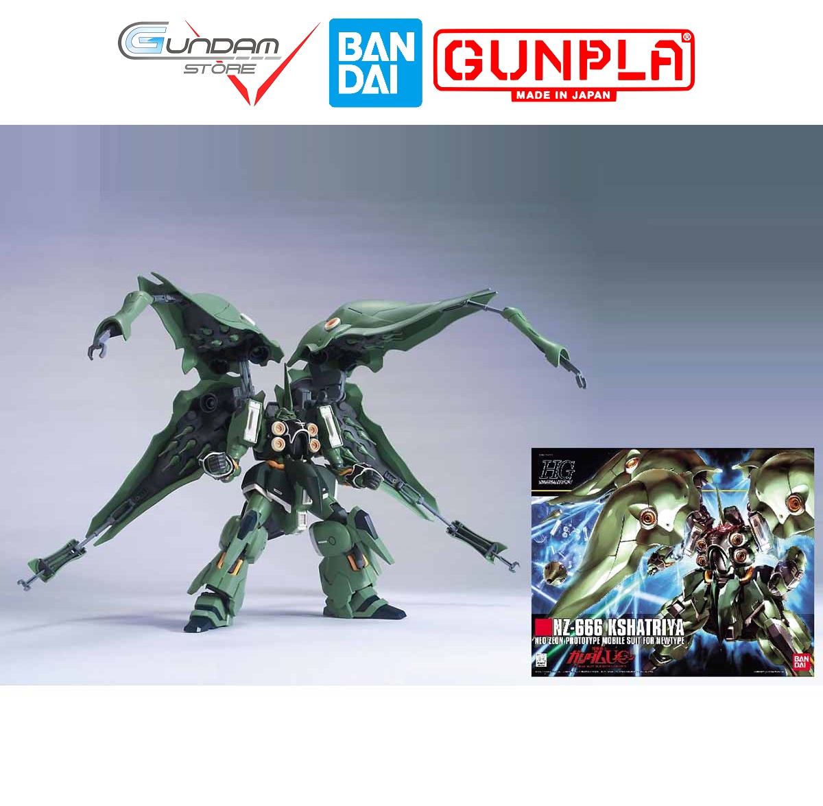 Mô Hình Gundam HG Kshatriya NZ-666 Bandai 1/144 HGUC Đồ Chơi Lắp Ráp Anime Nhật