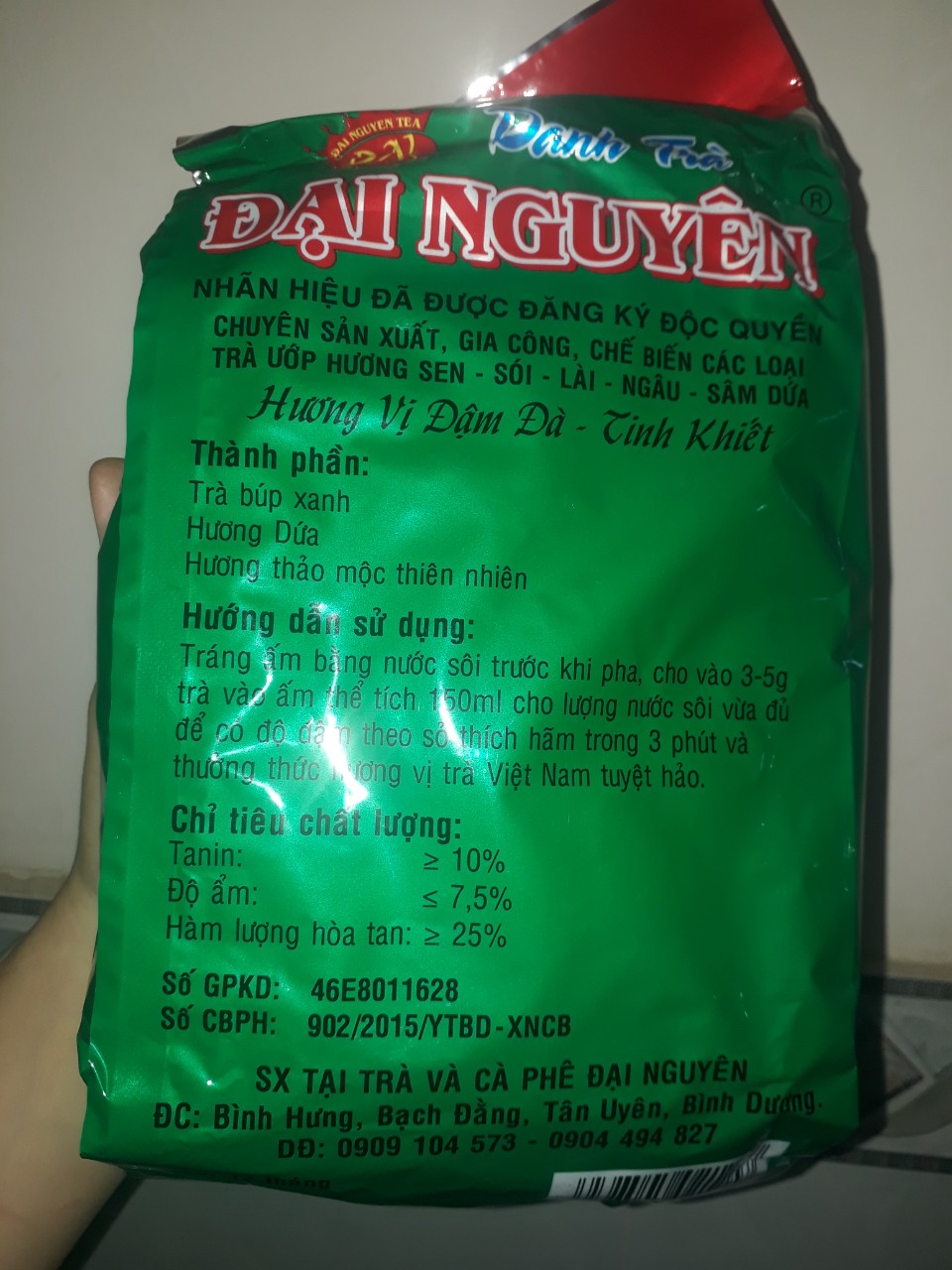 Trà Dứa Đại Nguyên thơm ngon, đậm đà