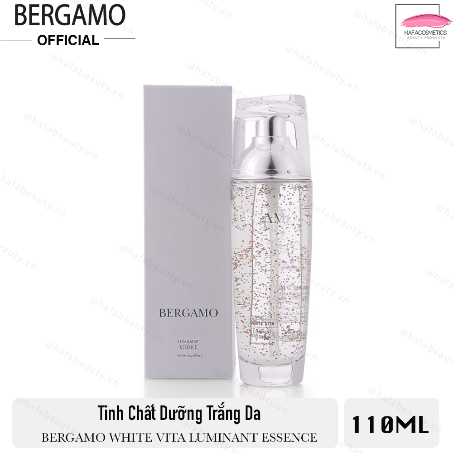 Màu trắng  Tinh Chất Dưỡng Trắng Da, Chống Lão Hóa Bergamo White Vita