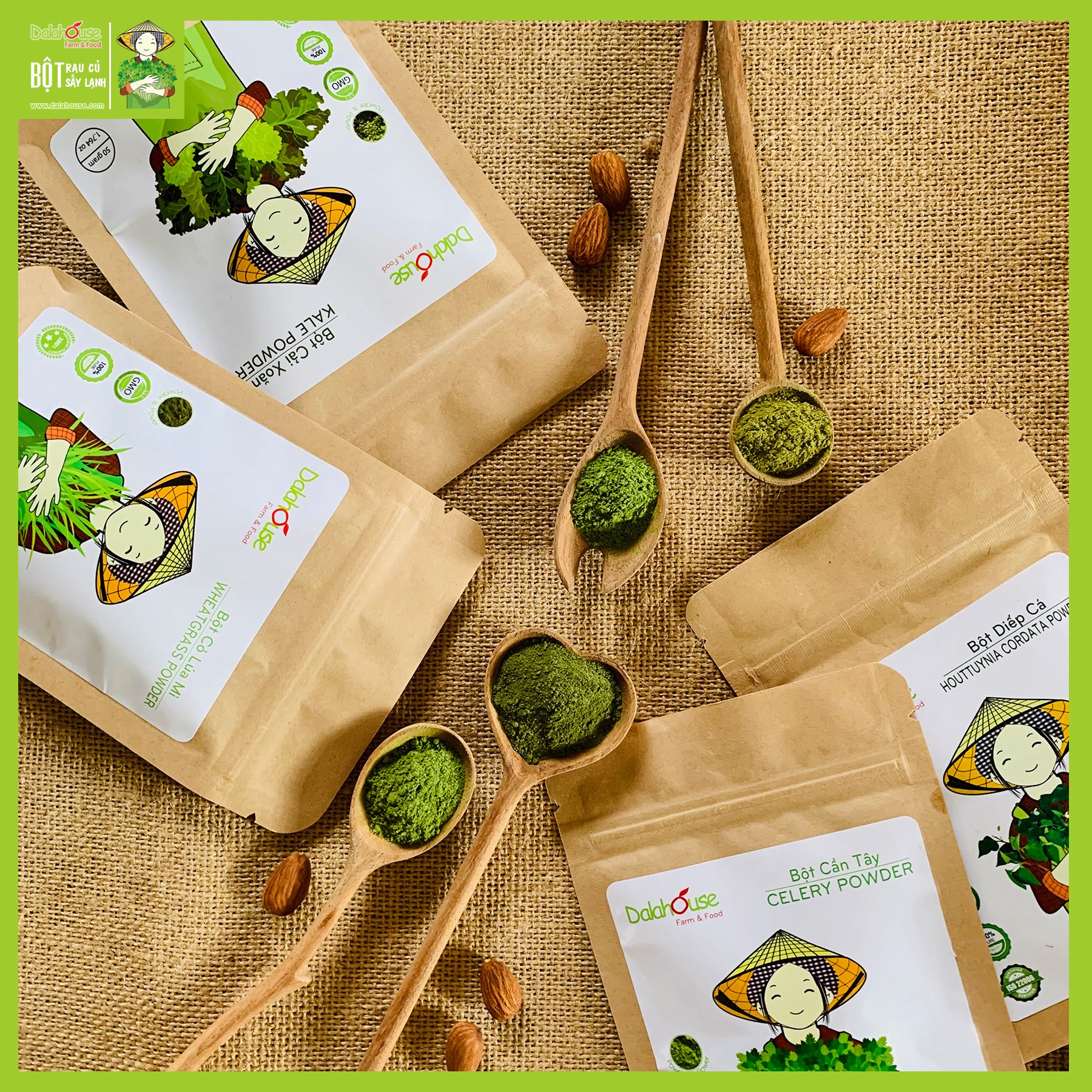 Bột Diếp Cá Sấy Lạnh Dalahouse 50g / 120g