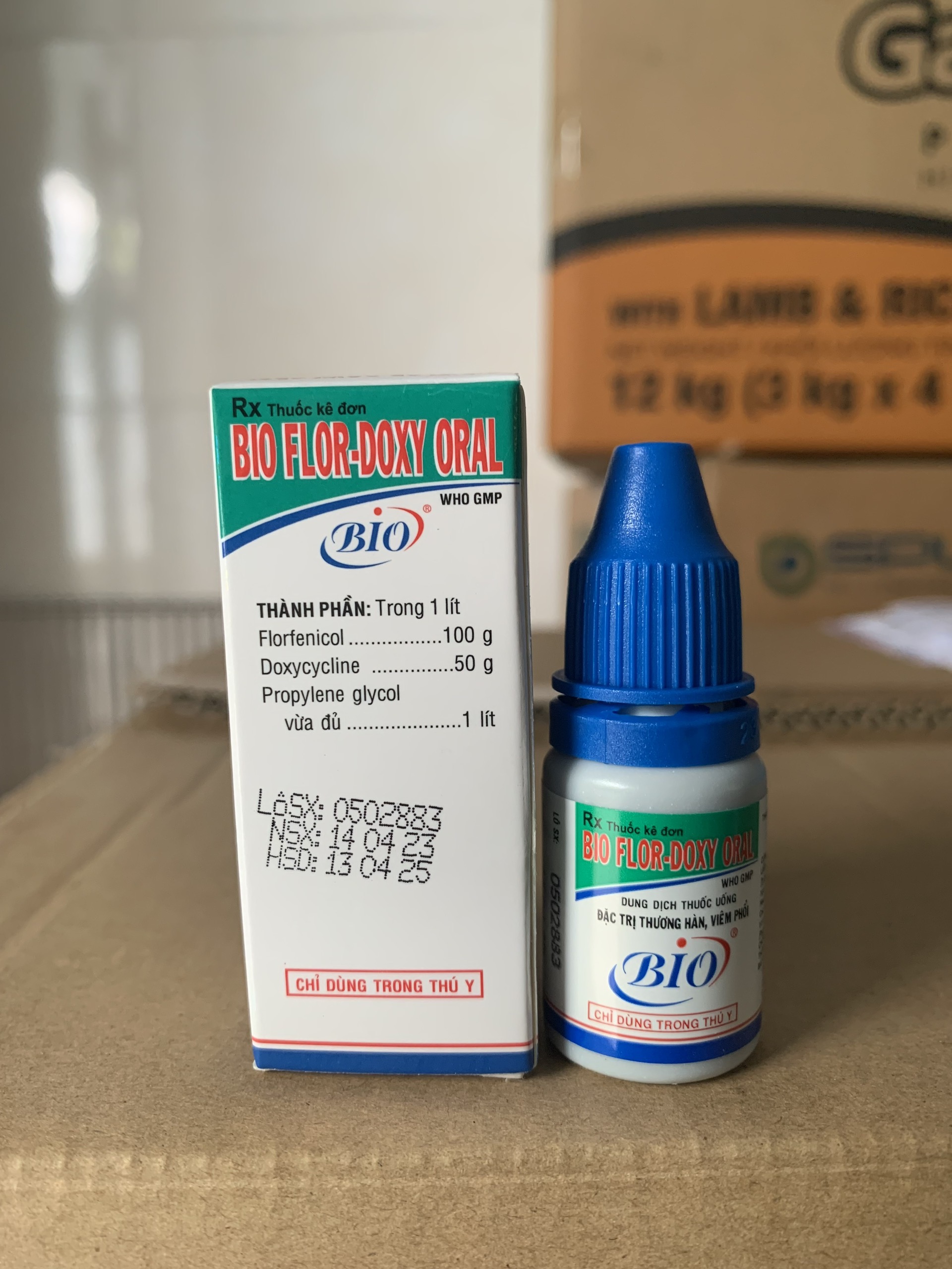 (HCM) Bio Flor Doxy Oral 10ml - Trị Thương Hàn, Viêm Phổi Cho Thú