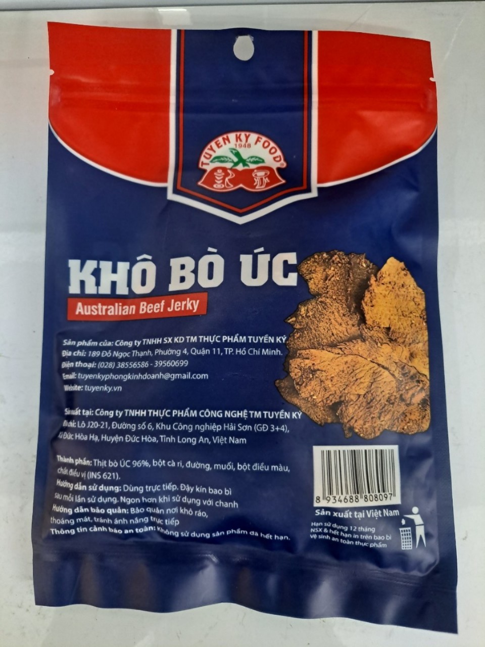 KHÔ BÒ ÚC TUYỀN KÝ GÓI 90GAM