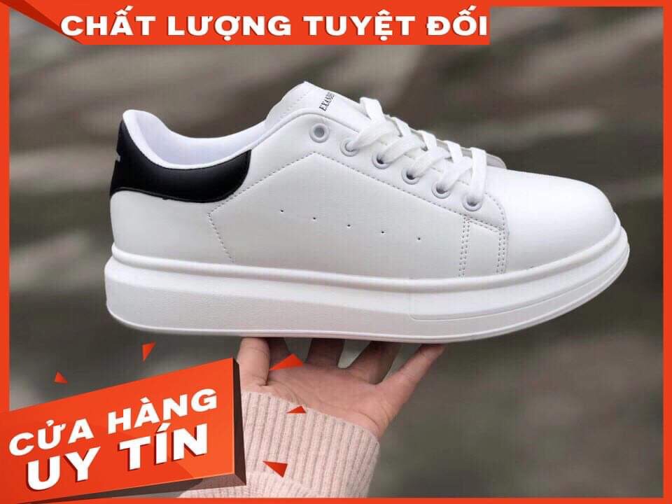 Giầy thể thao nam Mc qq gót đen [ dây bản to + gót nhung ]