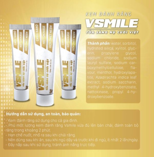 VSMILE - KEM ĐÁNH RĂNG THẢO DƯỢC
