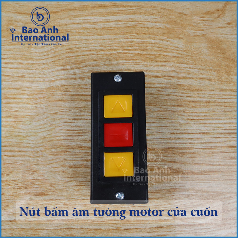Nút bấm âm tường (công tắc bấm) mô tơ cửa cuốn