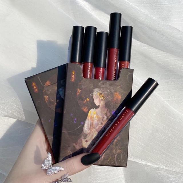 Set Son 5 Cây Muge Leen Cô Gái Meyoco Retro Matte Liquid